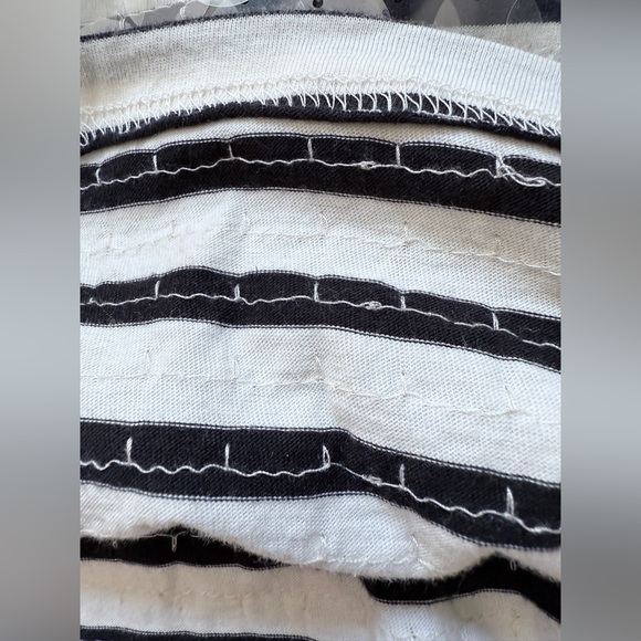 NWT XL JCrew Broken-in jersey striped T-shirt with sequins J.crew - Picture 6 of 10